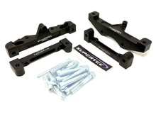 Load image into Gallery viewer, Nissan R35 GTR brake conversion bracket set featuring front and rear brackets.