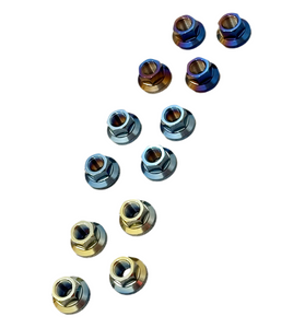 Nissan Skyline Polished Titanium Strut Brace Nuts