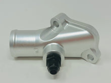 Load image into Gallery viewer, RB26 Billet Water Outlet with AN-6 Fittings