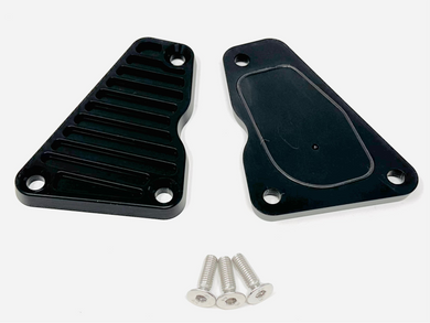 Nissan Skyline R32 Speedo Drive Cable Delete Plate. For use when using a digital display dash such as a Motel C1212 or Haltech UC10 or IC7 or AIM MXL. 