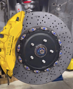 Supertec Racing Carbon Ceramic Brake Disc upgrade for the Nissan GTR and Nissan Skyline R32 GTR, R33 GTR and R34 GTR. Designed and optimised for high end performance for street and track day driving. 