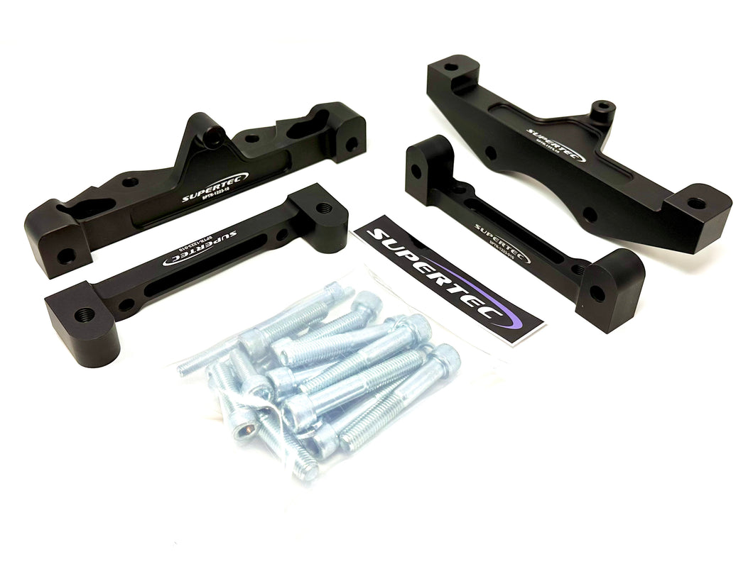 R35 brake conversion bracket set featuring front and rear brackets. 