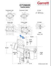 Load image into Gallery viewer, Garrett GT2860R - 836026-5005S Nissan Skyline RB26DETT Direct Replacement Turbo Upgrade - Turbo Airflow Map - Garrett In Motion 