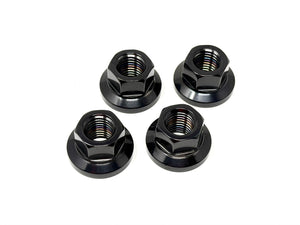 Nissan Skyline Polished Titanium Strut Brace Nuts with DLC Coating 